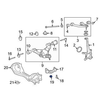 Lexus OE - Suspension Control Arm Nut