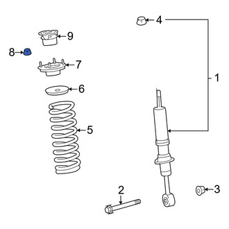 Lexus OE - Suspension Strut Mount Nut