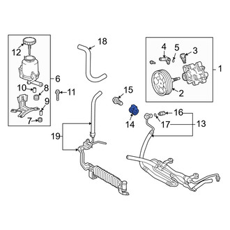 Lexus OE - Power Steering Pressure Hose Gasket