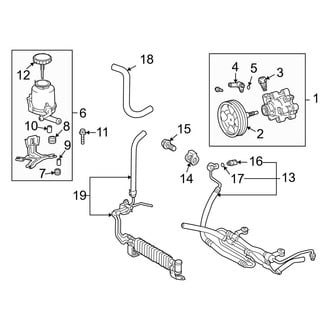 Lexus OE - Steering Gear & Linkage - Power Steering Pump & Cooler Lines