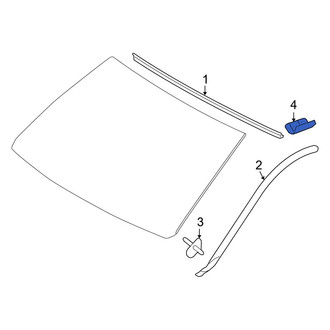 Lexus OE - Windshield Molding Clip