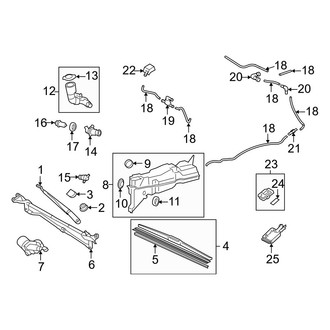 Lexus OE - Windshield - Wiper & Washer Components