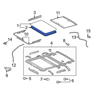 Lexus OE - Sunroof Seal