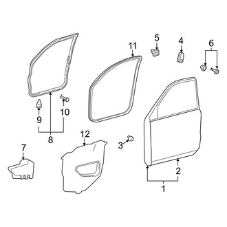Lexus OE - Front Door - Door & Components