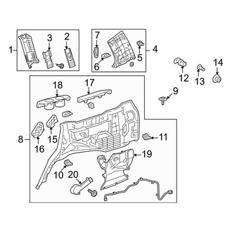 Lexus OE - Quarter Panel - Interior Trim (Left Side)