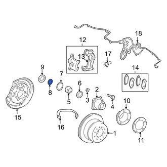 Lexus OE - Wheel Bearing Snap Ring