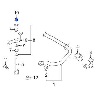 Lexus OE - Rear Suspension Stabilizer Bar Link Nut