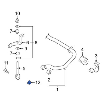 Lexus OE - Rear Suspension Stabilizer Bar Link Nut
