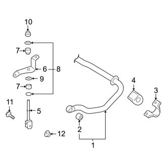 Lexus OE - Rear Suspension - Stabilizer Bar & Components