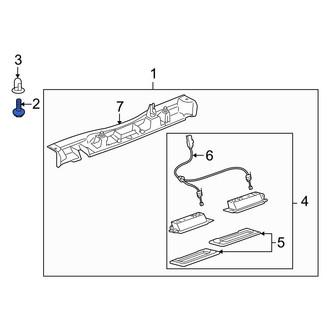 Lexus OE - License Plate Light Assembly Screw