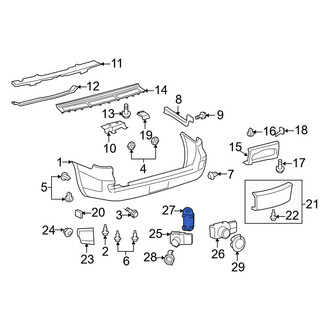Lexus OE - Rear Parking Aid Sensor Bracket