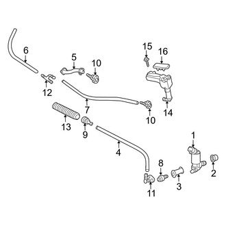 Lexus OE - Front Lamps - Washer Components