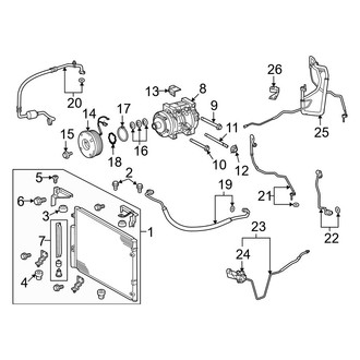 Lexus OE - Air Conditioner & Heater - Condenser, Compressor & Lines