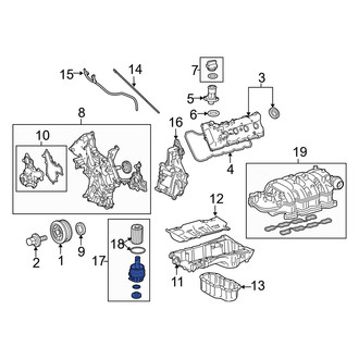 Lexus OE - Engine Oil Filter Housing Cover