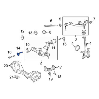 Lexus OE - Front Suspension Control Arm Bolt