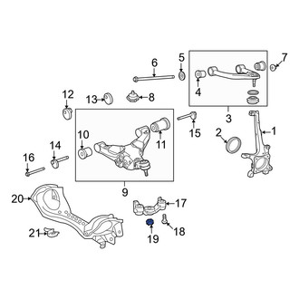 Lexus OE - Suspension Control Arm Nut