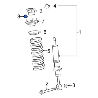 Lexus OE - Suspension Strut Mount Nut