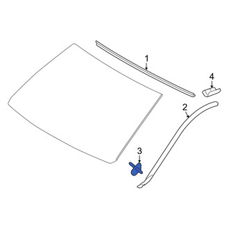 Lexus OE - Windshield Molding Clip