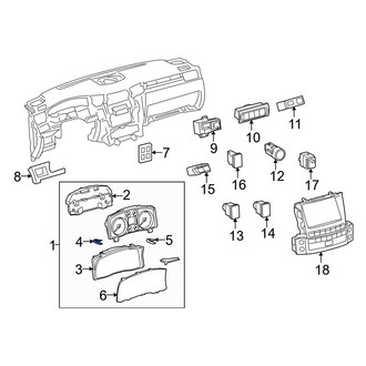 Lexus OE - Instrument Cluster Housing Clip