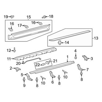 Lexus OE - Pillars, Rocker & Floor - Exterior Trim (Running Board)