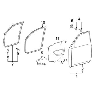 Lexus OE - Front Door - Door & Components