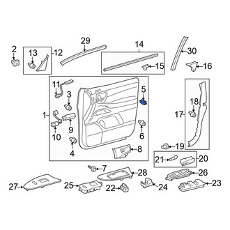 Lexus OE - Door Window Switch Bezel Clip