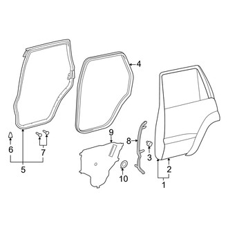 Lexus OE - Rear Door - Door & Components