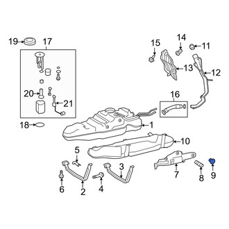 Lexus OE - Fuel Tank Shield Clip
