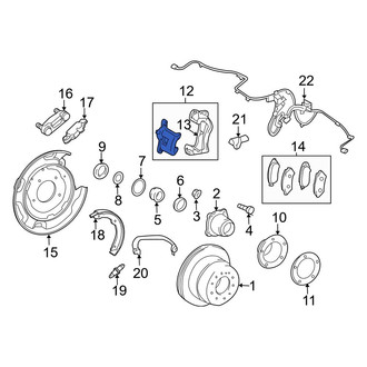 Lexus OE - Rear Right Disc Brake Caliper