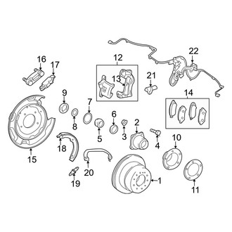 Lexus OE - Rear Suspension - Brake Components