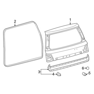 Lexus OE - Lift Gate - Gate & Hardware