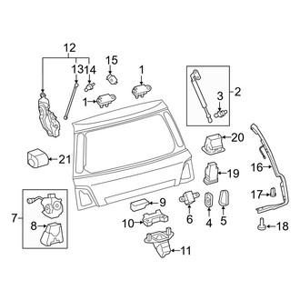 Lexus OE - Lift Gate - Lock & Hardware