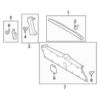 Lexus OE - Lift Gate - Interior Trim
