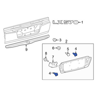 Lexus OE - Tailgate Trim Cover Clip