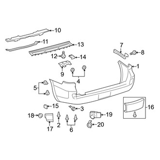 Lexus OE - Rear Bumper - Bumper & Components