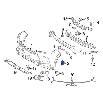 Lexus OE - Upper Bumper Cover Retainer