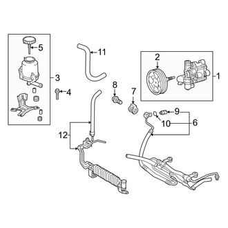 Lexus OE - Steering Gear & Linkage - Power Steering Pump & Cooler Lines