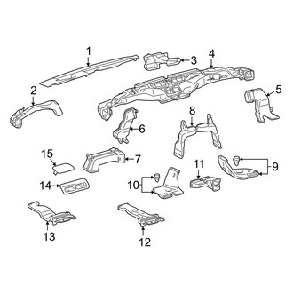 Lexus OE - Instrument Panel - Ducts (Front)