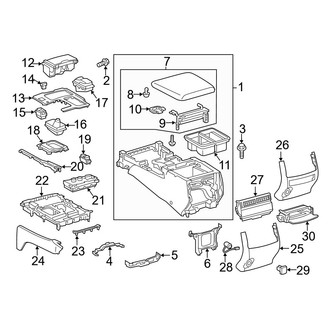 Lexus OE - Console (W/O Cool Box Console & Components)