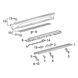 Lexus OE - Pillars, Rocker & Floor - Exterior Trim (Running Board)
