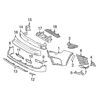 Lexus OE - Front Bumper & Grille - Bumper & Components