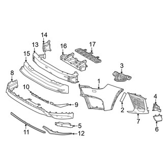 Lexus OE - Front Bumper & Grille - Bumper & Components (F Sport Handling)