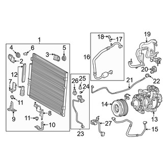 Lexus OE - Air Conditioner & Heater - Condenser, Compressor & Lines (Base / F Sport / Luxury / Premium / Ultra Luxury)