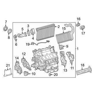 Lexus OE - Air Conditioner & Heater - Front Evaporator (W/O Cool Box), (Base / Premium)