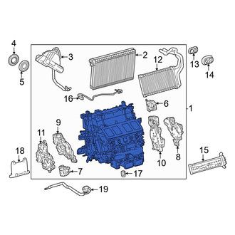 Lexus OE - Rear HVAC Unit Case Assembly