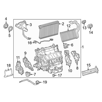 Lexus OE - Air Conditioner & Heater - Front Evaporator (With Cool Box)