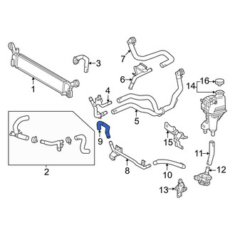 Lexus OE - Drive Motor Inverter Coolant Line