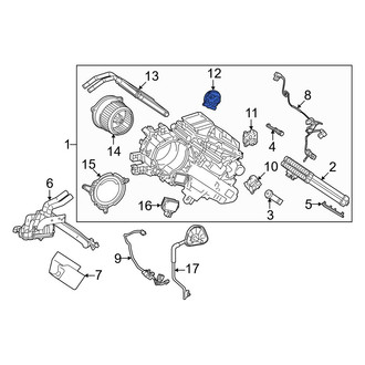 Lexus OE - Rear HVAC Floor Mode Door Actuator