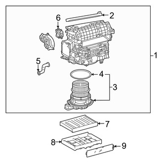 Lexus OE - Air Conditioner & Heater - Blower Motor & Fan