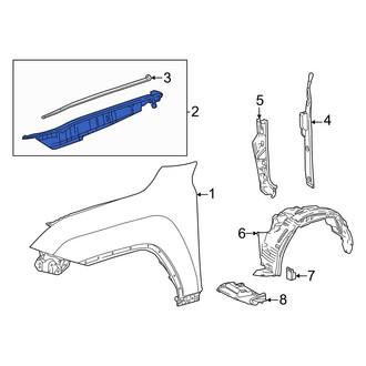 Lexus OE - Front Left Fender Filler Panel